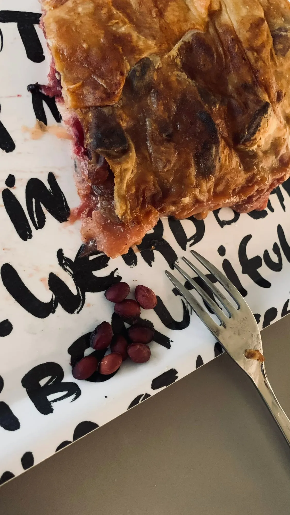 Strudel mit Kirschen